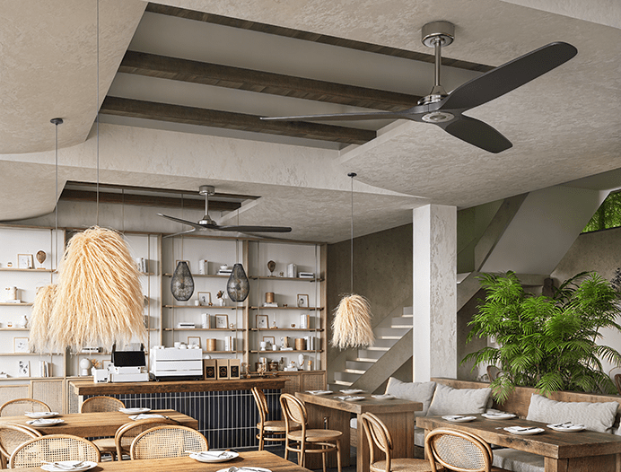 Design ceiling fan Boreas wooden ceiling fan