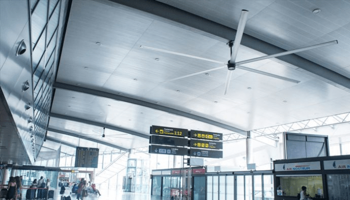Controllo climatico dei magazzini industriali negli aeroporti